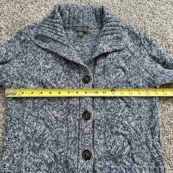 Point Sur J. Crew blue & white knit button front cardigan size XS - Picture 10 of 11